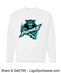 Large Pumas Graphic Crewneck Sweatshirt Design Zoom