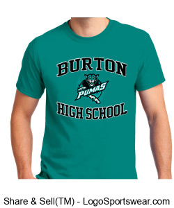 Burton High School Center Front Graphic, PBIS Small Back Graphic Design Zoom